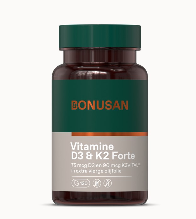 Bonusan - Vitamine D3 en K2 - 120 stuks