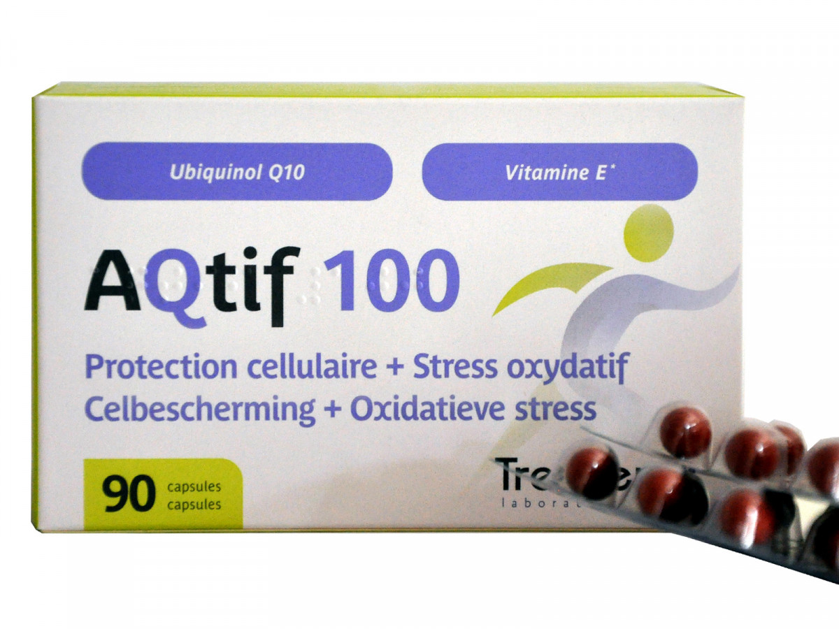 Slepen Milieuactivist Chip Trenker - AQtif 100 mg&nbsp;Q10 (ubiquinol)&nbsp; - Homeotheek